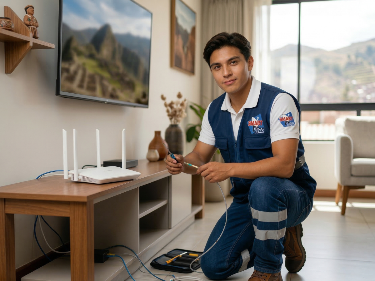 Instalación del servicio de Telecable Smart Cusco